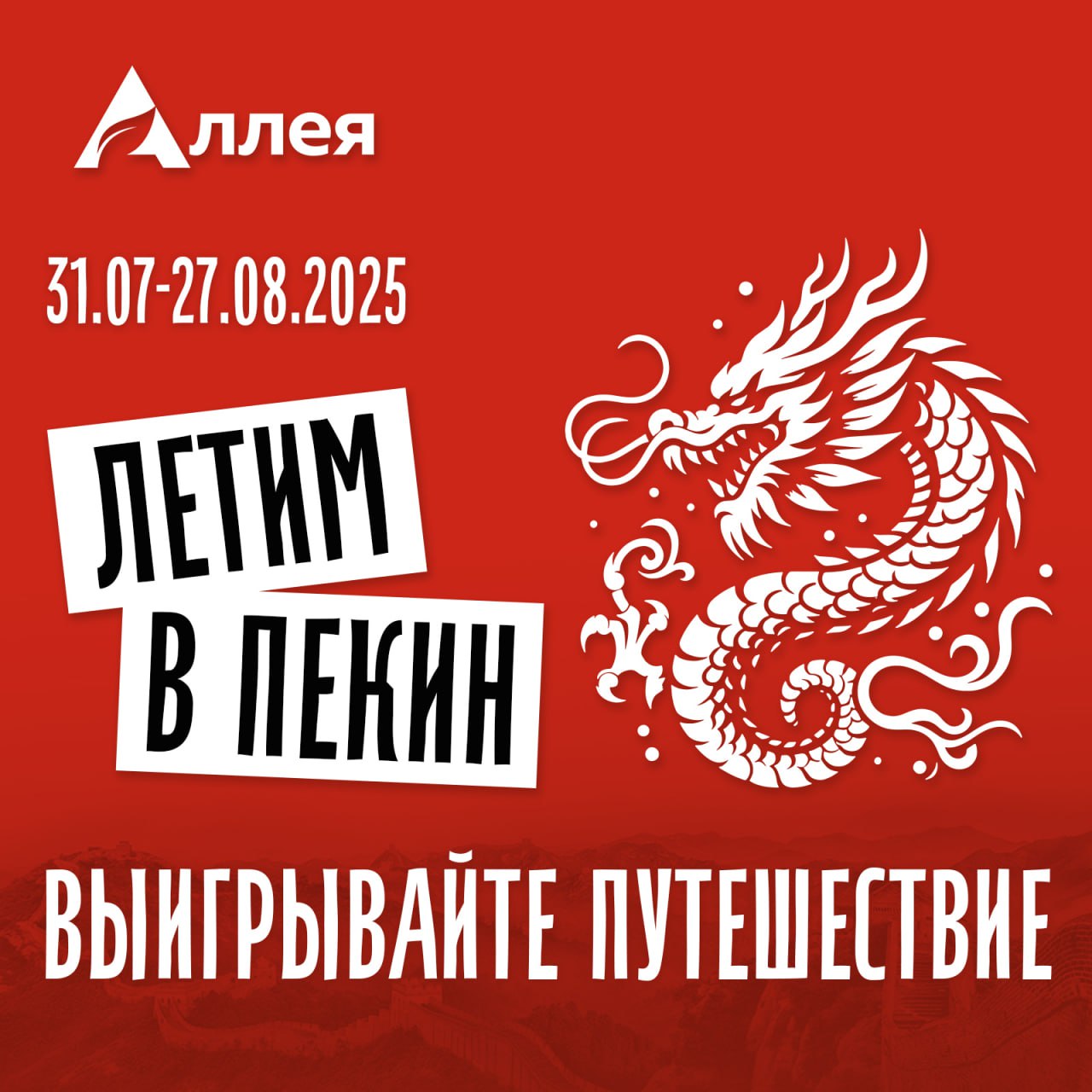 Летим в Пекин с Аллей!